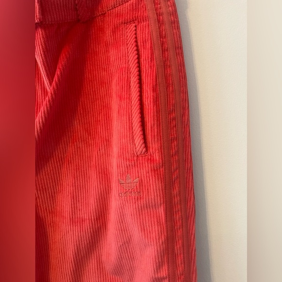 Adidas Women Original 3 stripe High Waisted Suit Pants - Tactile Pink - Picture 5 of 8